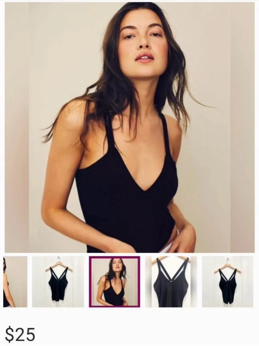 Free People, That Easy Tank, Ribbed V-Neck Tank Tops in Mauve and Denim Blue, S